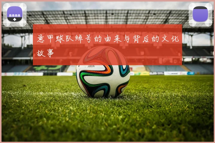 意甲球队绰号的由来与背后的文化故事